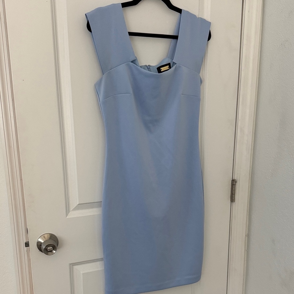 Alexia Admor Light Blue Midi Dress